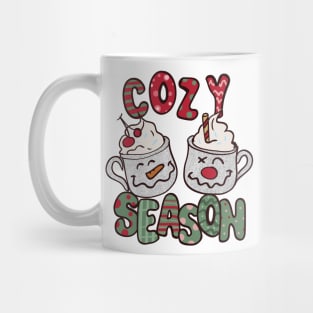 Cozy Season ,Hot Cocoa ,Glitter Christmas Mug